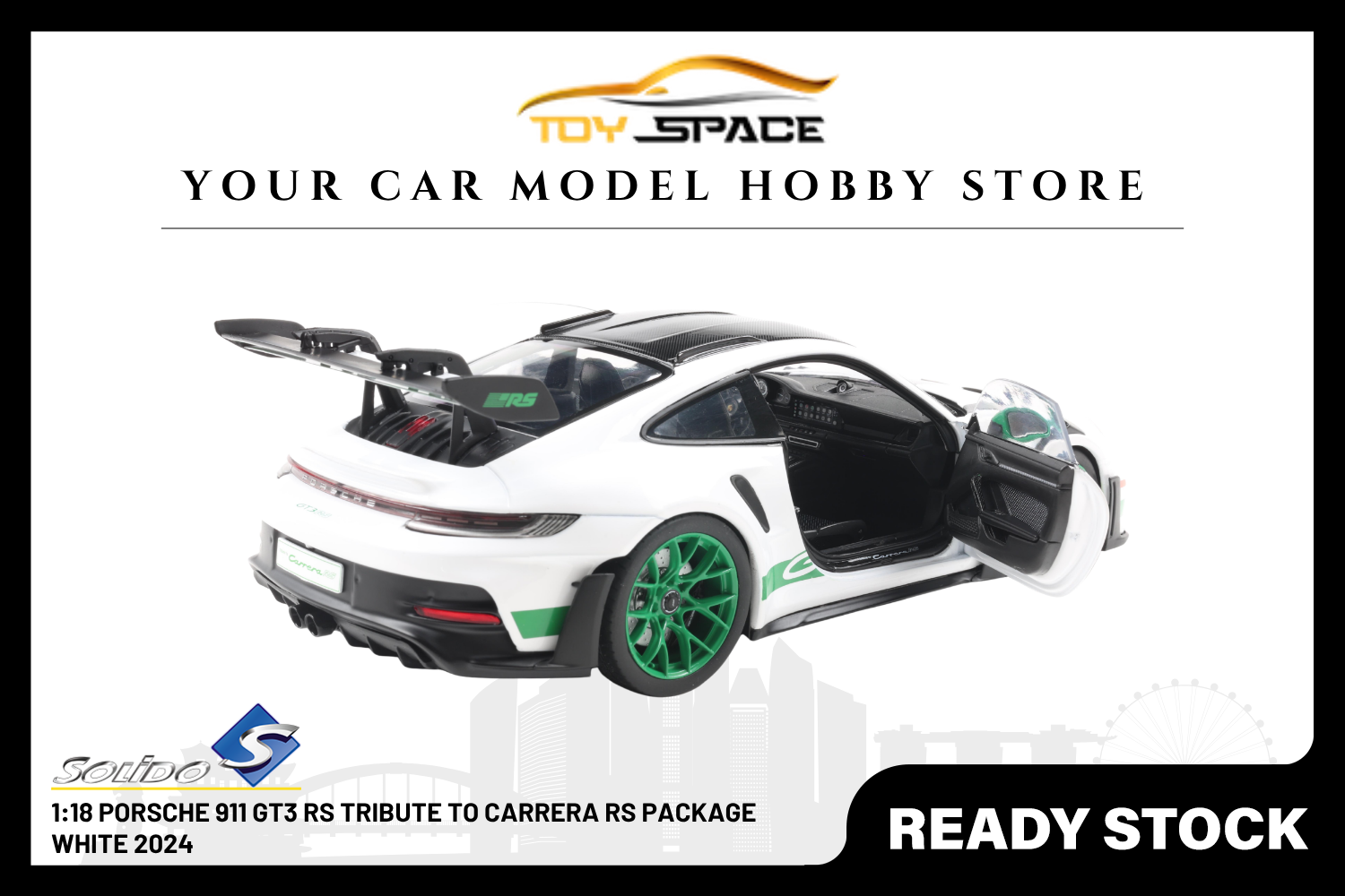 [SOLIDO] 1:18 Porsche 911 GT3 RS Tribute To Carrera RS Package White 2024