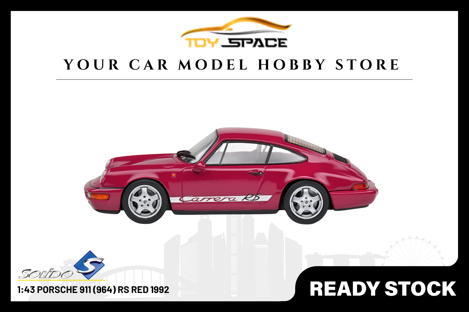 [SOLIDO] 1:43 Porsche 911 (964) RS Red 1992