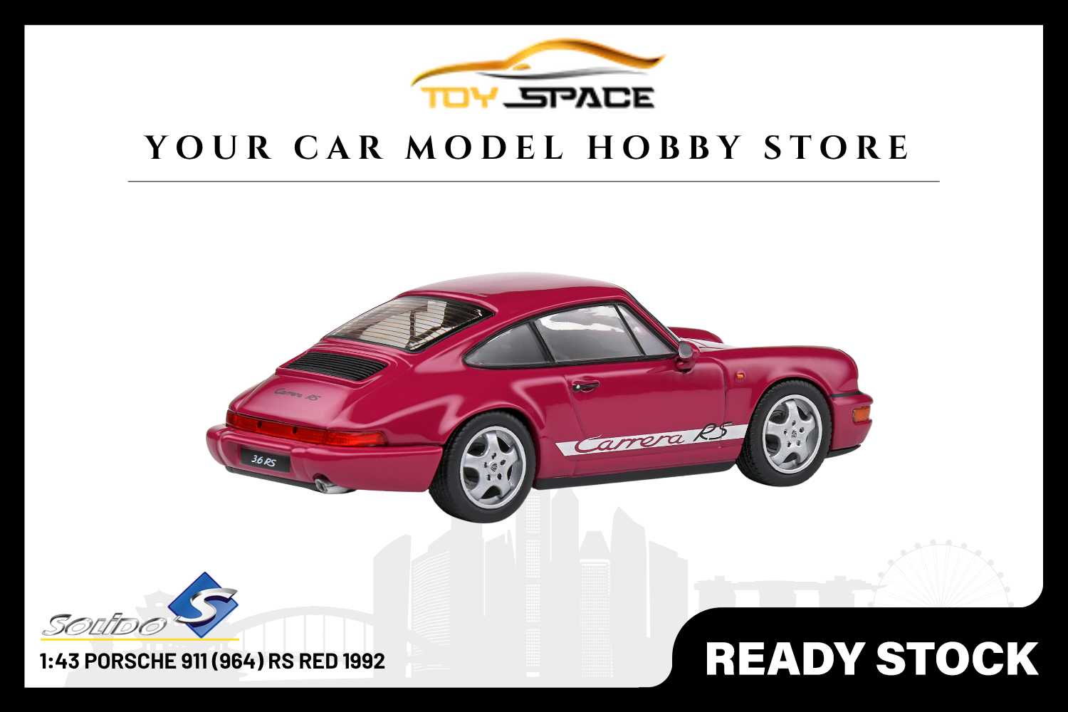 [SOLIDO] 1:43 Porsche 911 (964) RS Red 1992