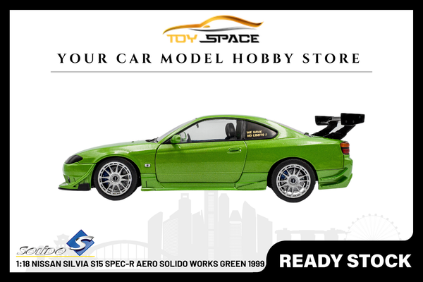 [SOLIDO] 1:18 Nissan Silvia S15 Spec-R Aero Solido Works Green 1999