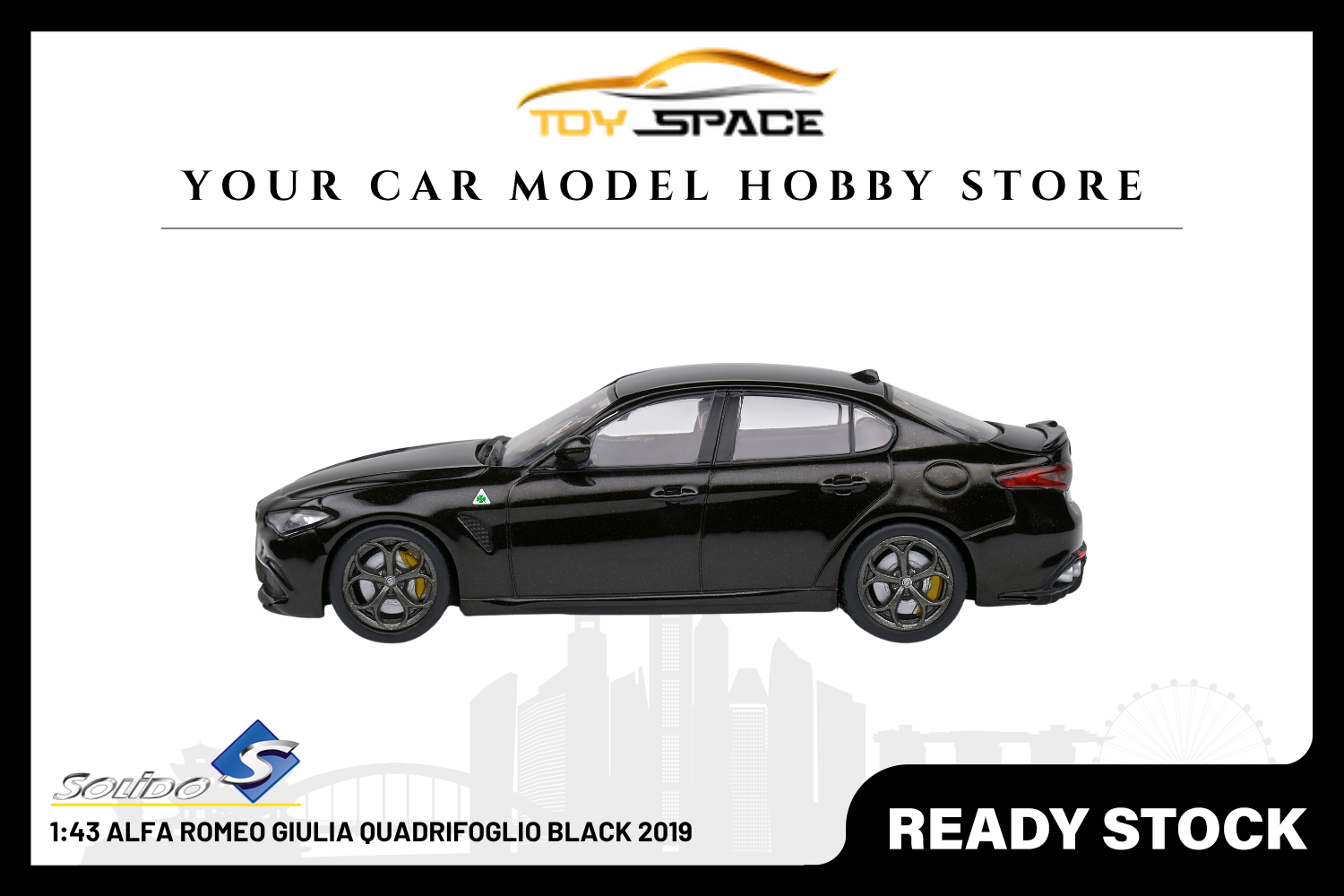 [SOLIDO] 1:43 Alfa Romeo Giulia Quadrifoglio Black 2019