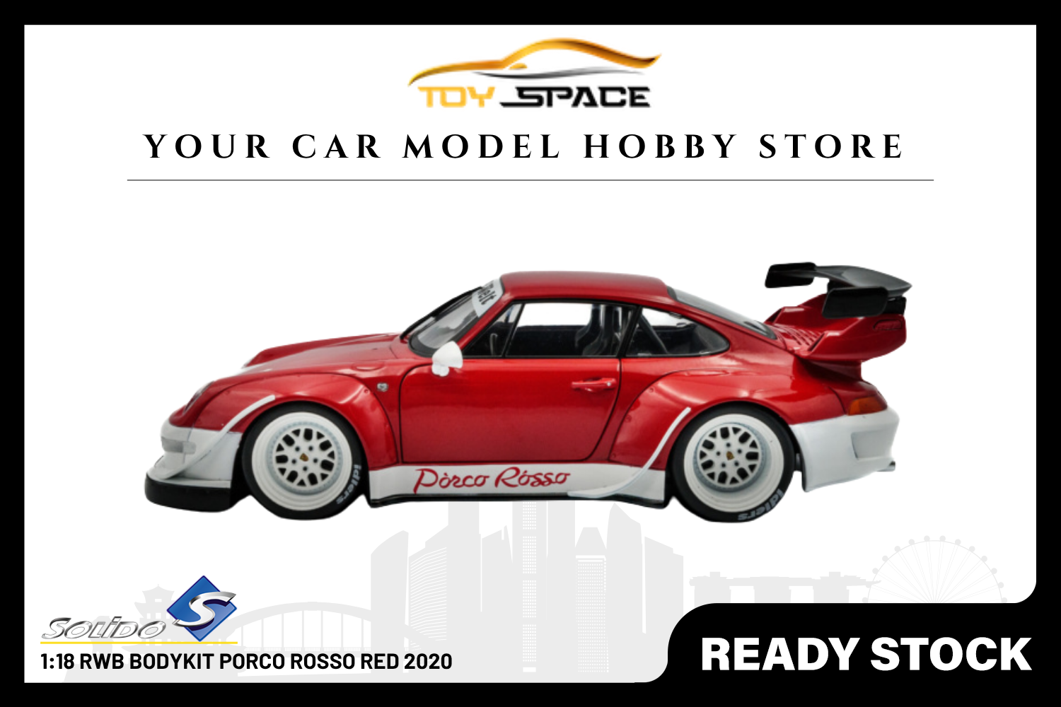 [SOLIDO] 1:18 RWB Bodykit Porco Rosso Red 2020