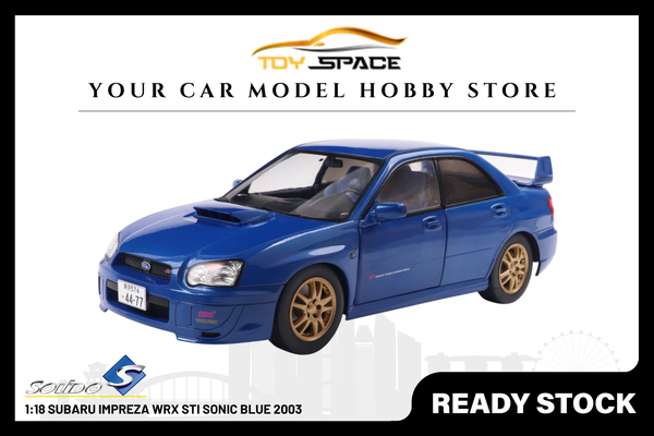 [SOLIDO] 1:18 Subaru Impreza WRX STI Sonic Blue 2003
