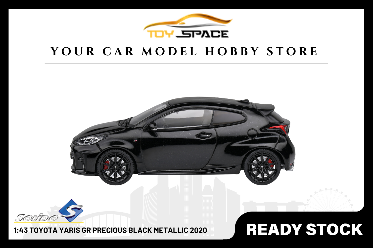 [SOLIDO] 1:43 Toyota Yaris GR Precious Black Metallic 2020