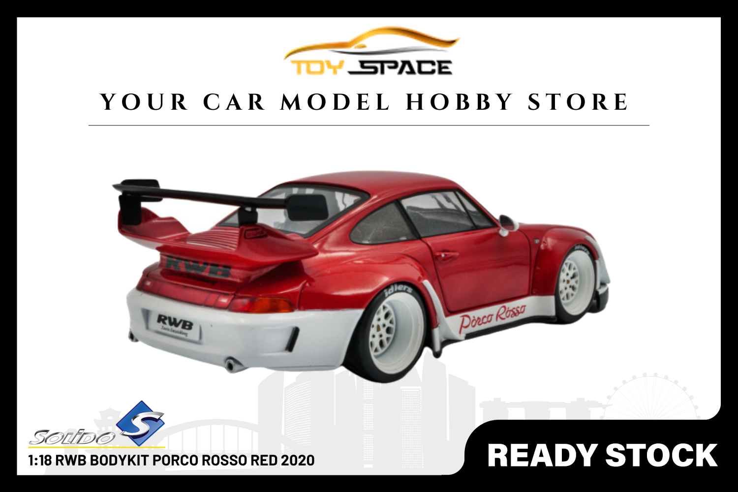 [SOLIDO] 1:18 RWB Bodykit Porco Rosso Red 2020