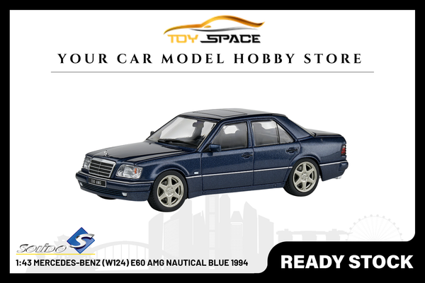 [SOLIDO] 1:43 Mercedes-Benz (W124) E60 AMG Nautical Blue 1994