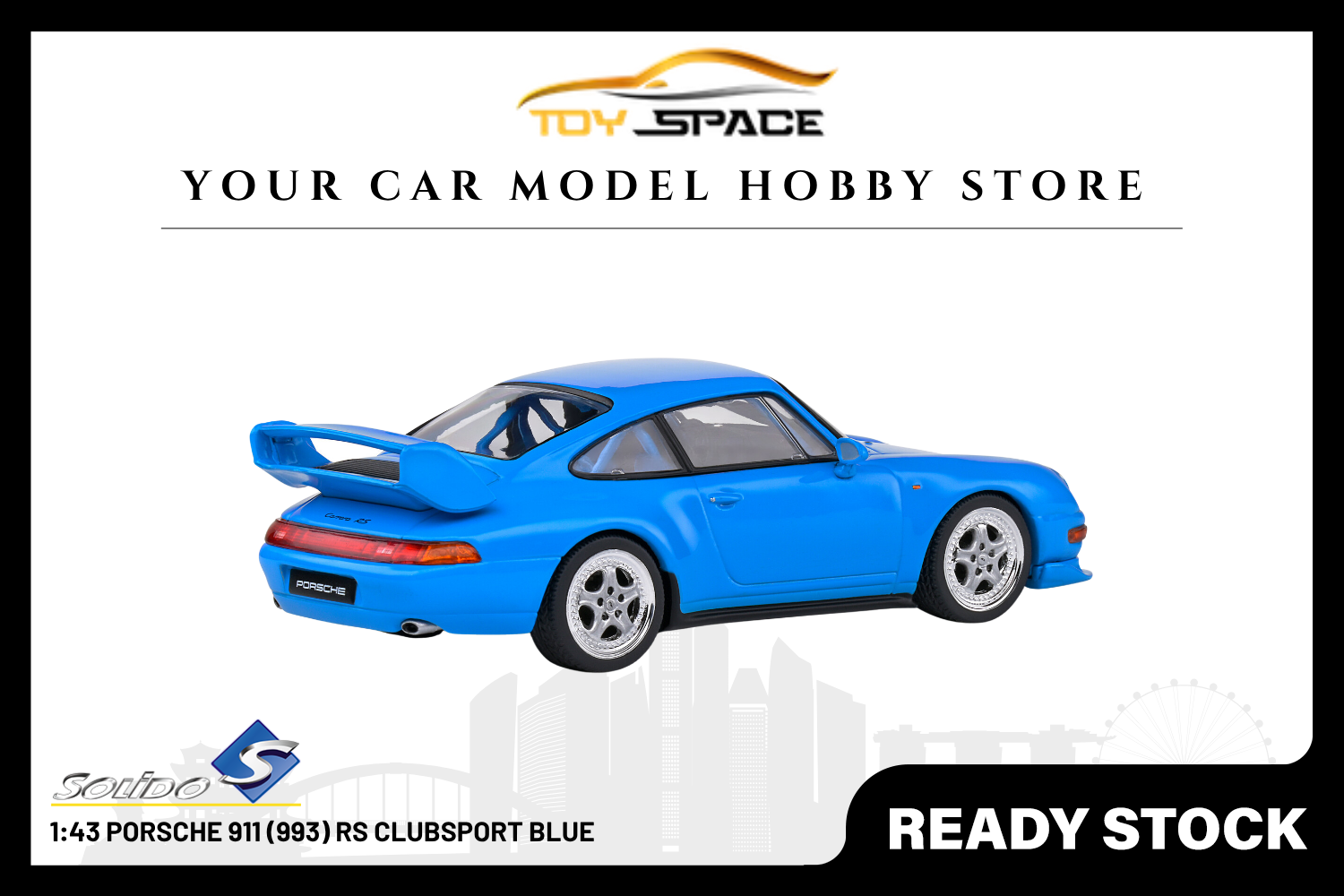 [SOLIDO] 1:43 Porsche 911 (993) RS Clubsport Blue