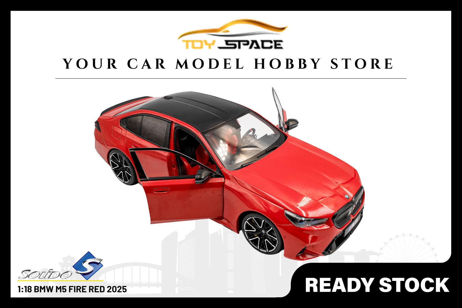 [SOLIDO] 1:18 BMW M5 Fire Red 2025