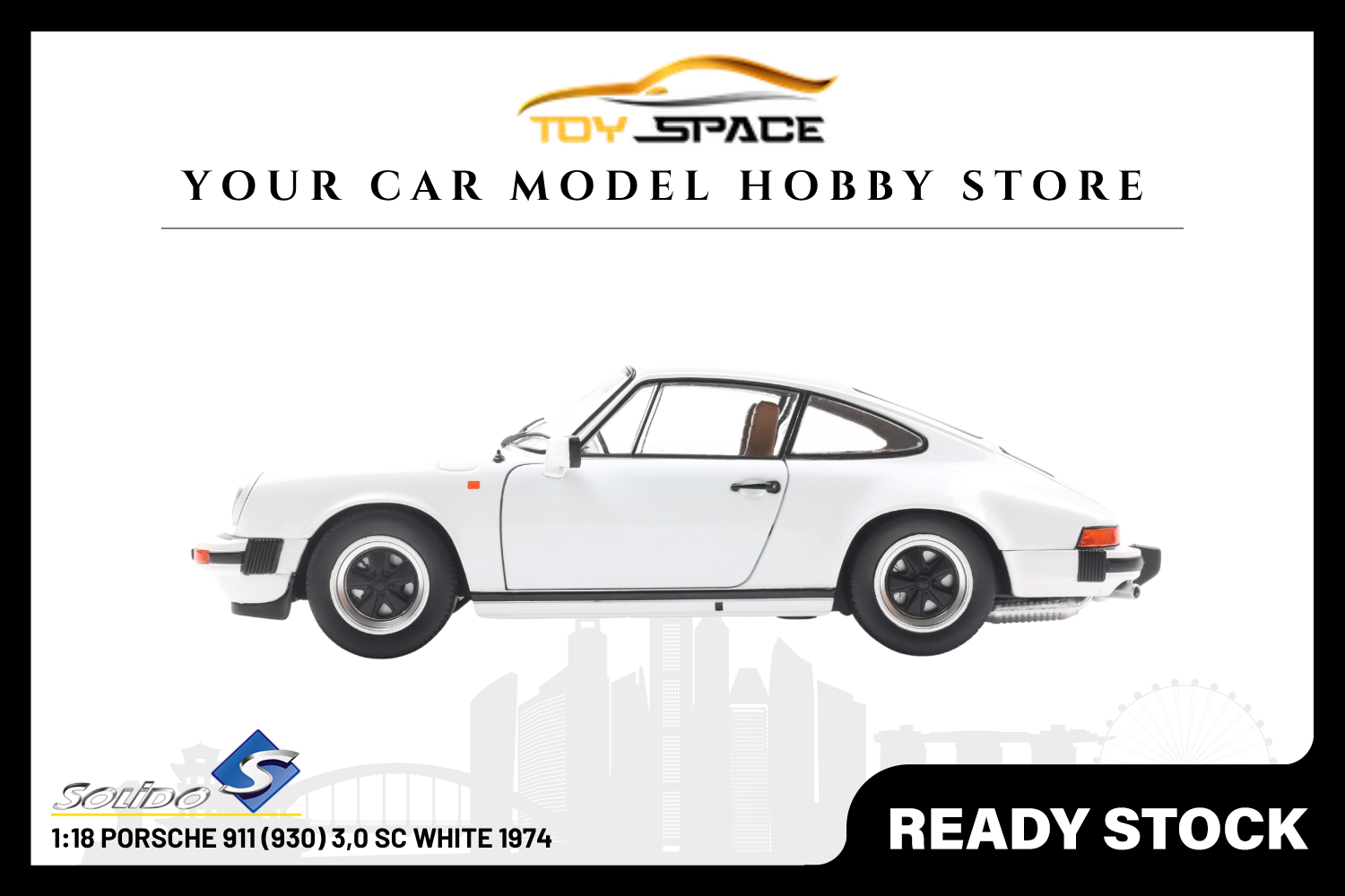 [SOLIDO] 1:18 Porsche 911 (930) 3,0 SC White 1974