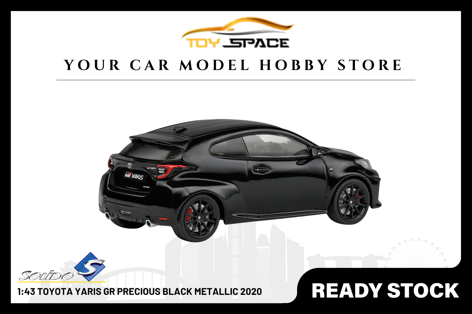 [SOLIDO] 1:43 Toyota Yaris GR Precious Black Metallic 2020