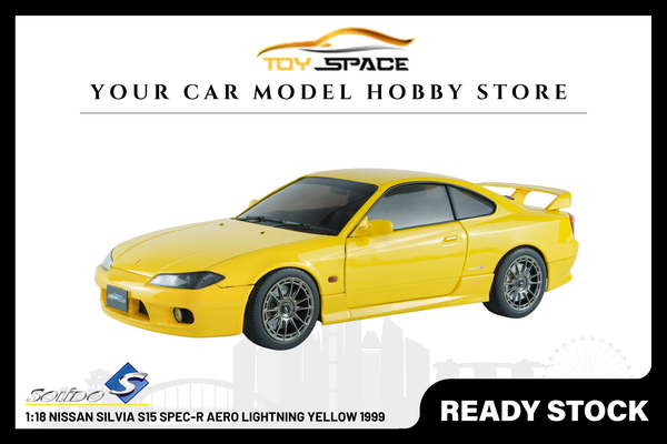 [SOLIDO] 1:18 Nissan Silvia S15 Spec-R Aero Lightning Yellow 1999