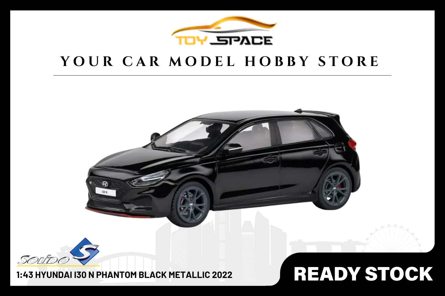 [SOLIDO] 1:43 Hyundai I30 N Phantom Black Metallic 2022