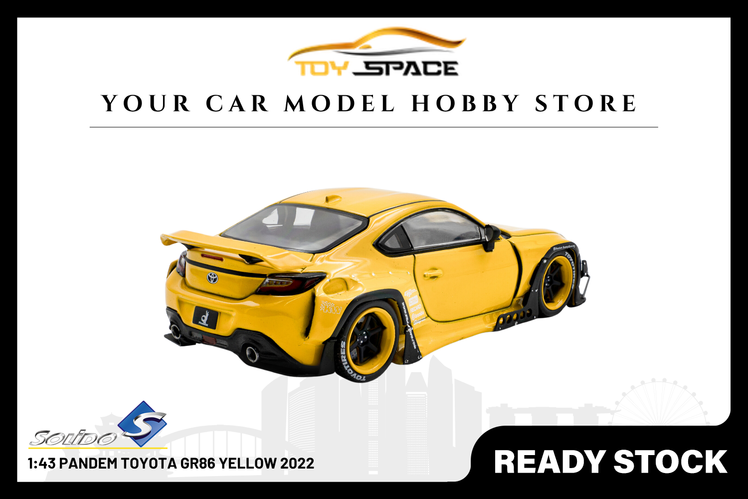 Solido S4315101 Toyota GR86 Rocket Bunny, 2022 /yellow Solido S4315101 Toyota GR86 Rocket Bunny, 2022 /yellow