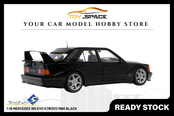 [SOLIDO] 1:18 Mercedes 190 EVO II (W201) 1990 Black