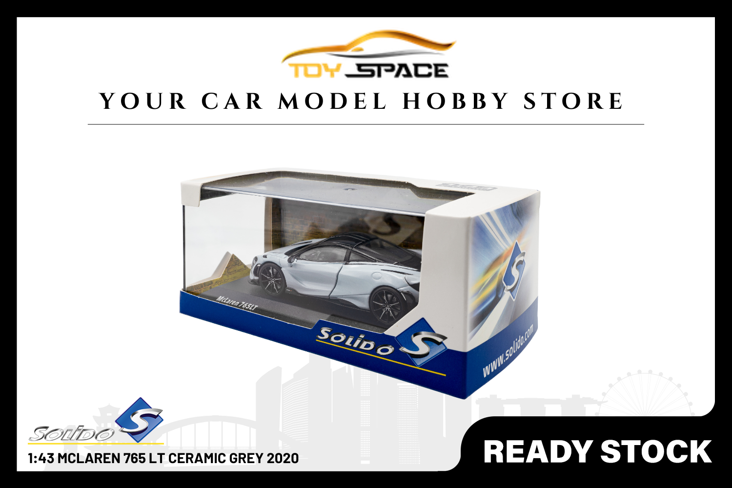 [SOLIDO] 1:43 Mclaren 765 LT Ceramic Grey 2020