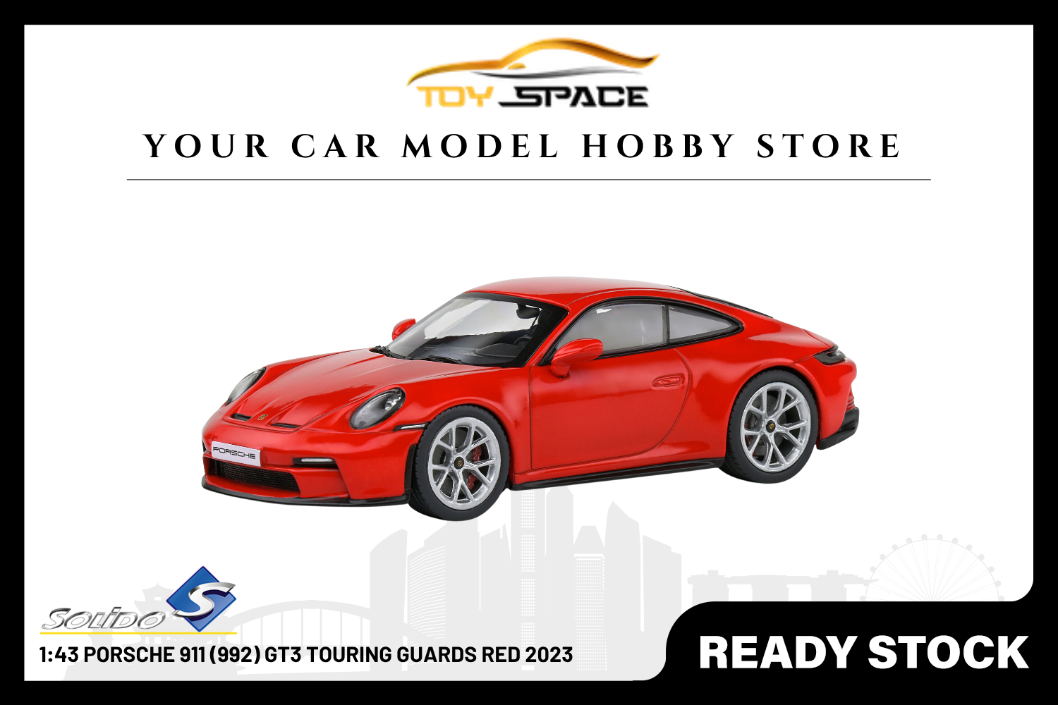 [SOLIDO] 1:43 Porsche 911 (992) GT3 Touring Guards Red 2023