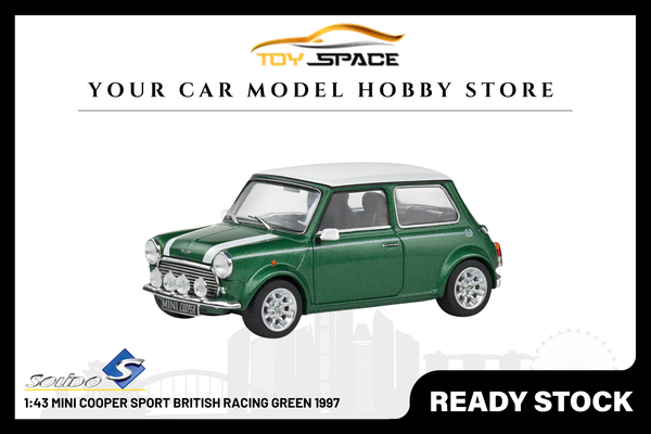 [SOLIDO] 1:43 Mini Cooper Sport British Racing Green 1997