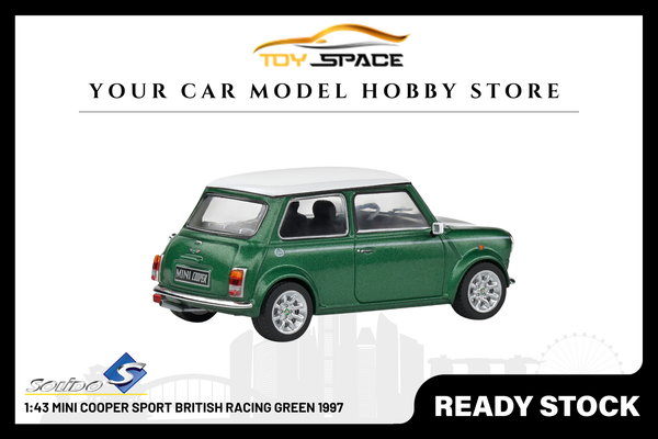[SOLIDO] 1:43 Mini Cooper Sport British Racing Green 1997