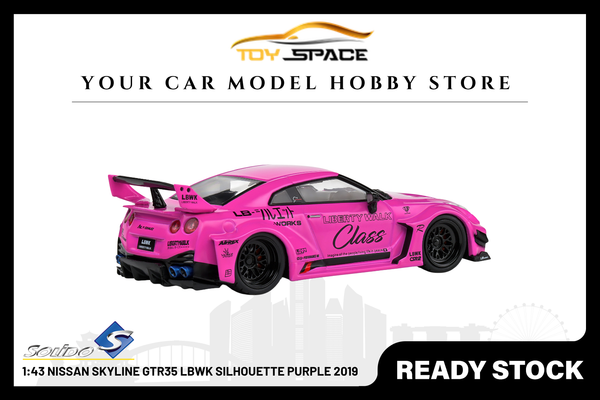 [SOLIDO] 1:43 Nissan Skyline GTR35 LBWK Silhouette Purple 2019