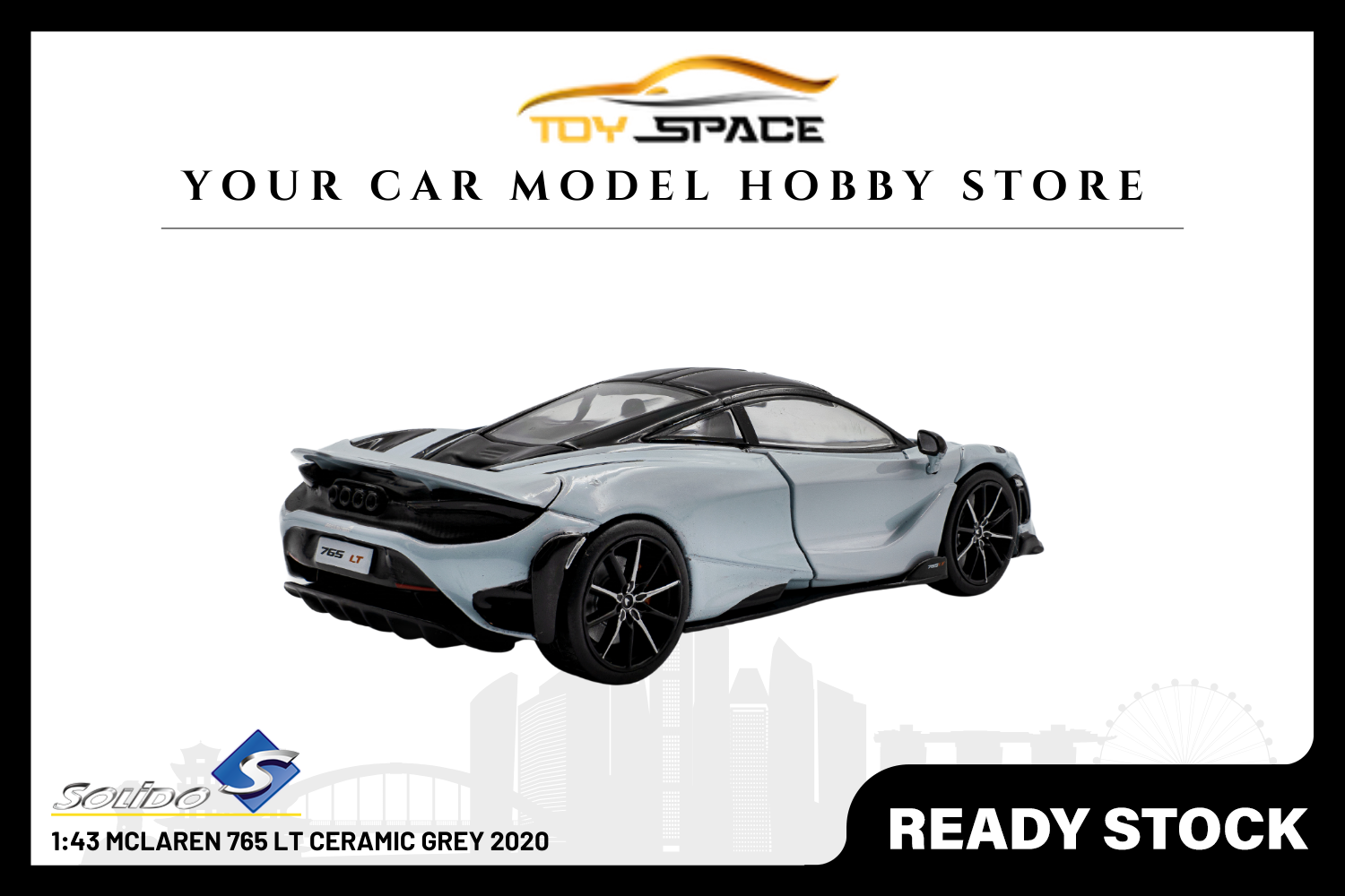 [SOLIDO] 1:43 Mclaren 765 LT Ceramic Grey 2020