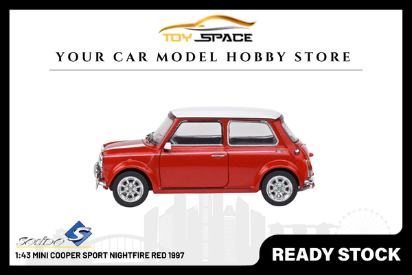 [SOLIDO] 1:43 Mini Cooper Sport Nightfire Red 1997