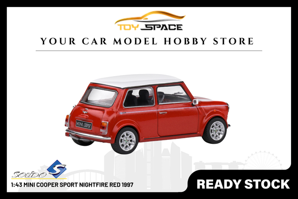 [SOLIDO] 1:43 Mini Cooper Sport Nightfire Red 1997
