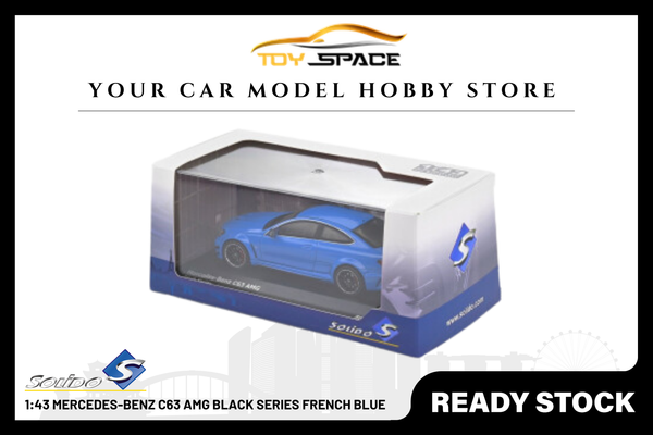 [SOLIDO] 1:43 Mercedes-Benz C63 AMG Black Series French Blue