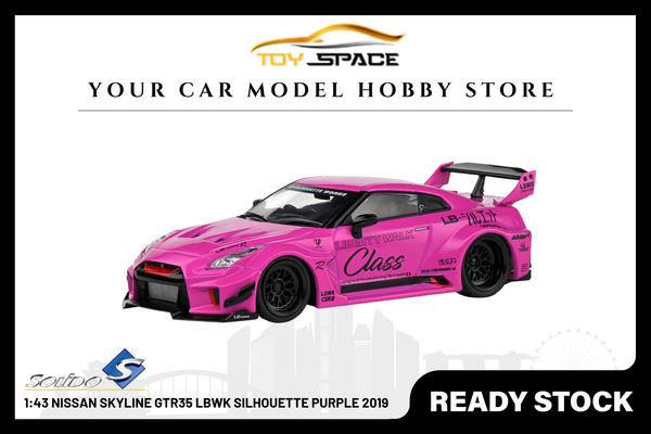 [SOLIDO] 1:43 Nissan Skyline GTR35 LBWK Silhouette Purple 2019