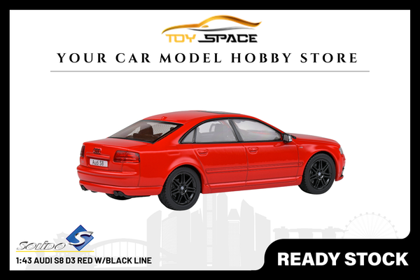 [SOLIDO] 1:43 Audi S8 D3 Red W/Black Line