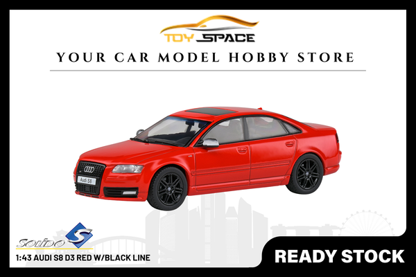 [SOLIDO] 1:43 Audi S8 D3 Red W/Black Line