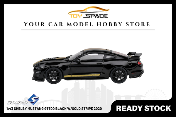 [SOLIDO] 1:43 Shelby Mustang GT500 Black W/Gold Stripe 2020