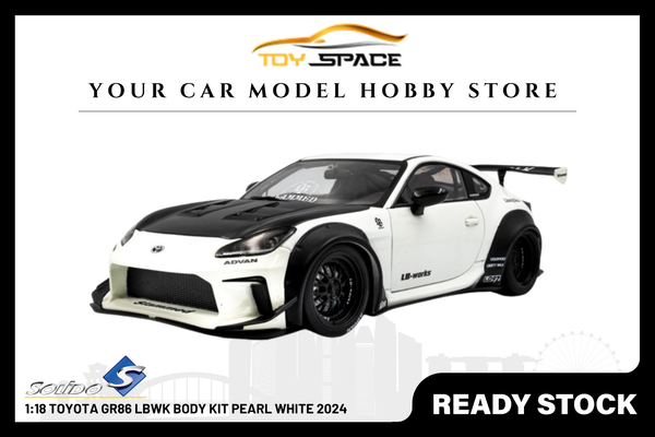[SOLIDO] 1:18 Toyota GR86 LBWK Body Kit Pearl White 2024
