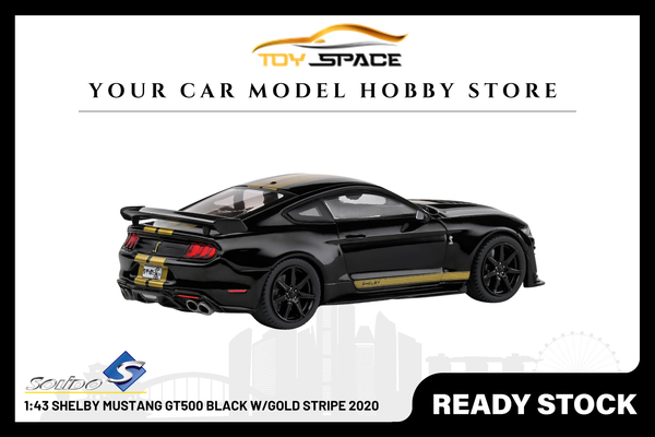 [SOLIDO] 1:43 Shelby Mustang GT500 Black W/Gold Stripe 2020