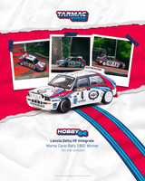 [TARMAC WORKS] 1:64 Lancia Delta HF Integrale Monte Carlo Rally 1992 Winner Didier Auriol / Bernard Occelli