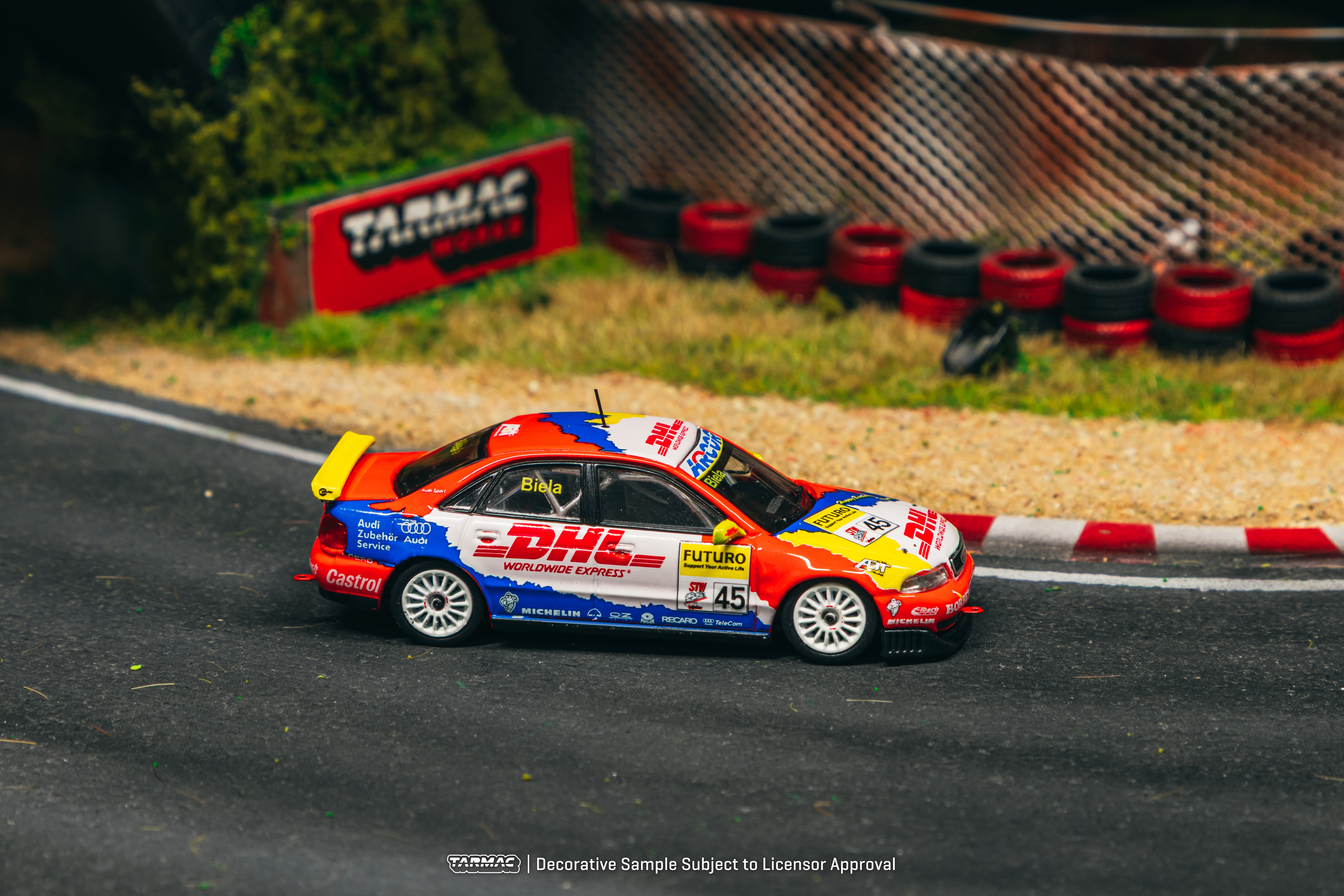 [TARMAC WORKS] 1:64 Audi A4 Quattro Super Tourenwagen Cup 1998 Frank Biela