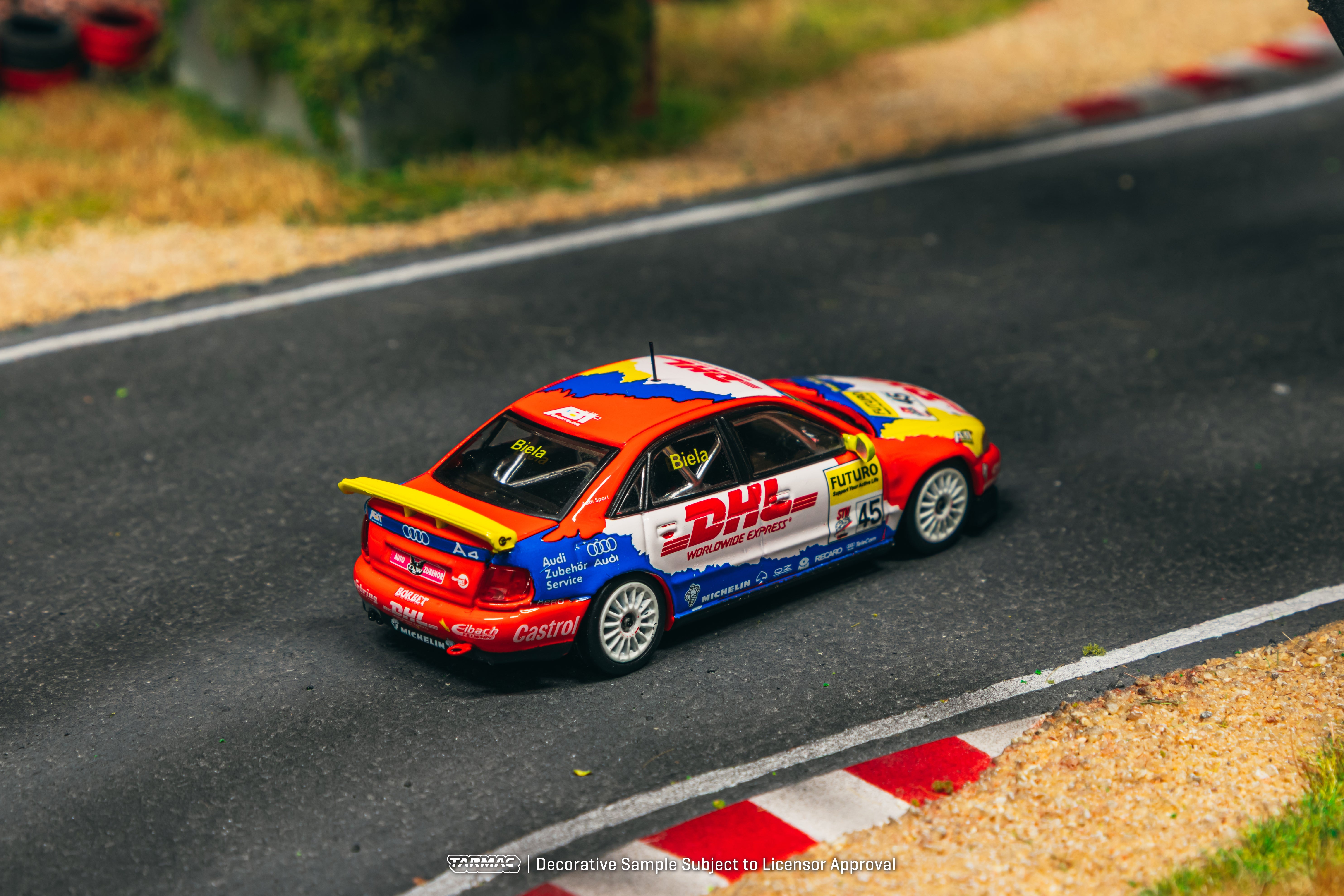 [TARMAC WORKS] 1:64 Audi A4 Quattro Super Tourenwagen Cup 1998 Frank Biela