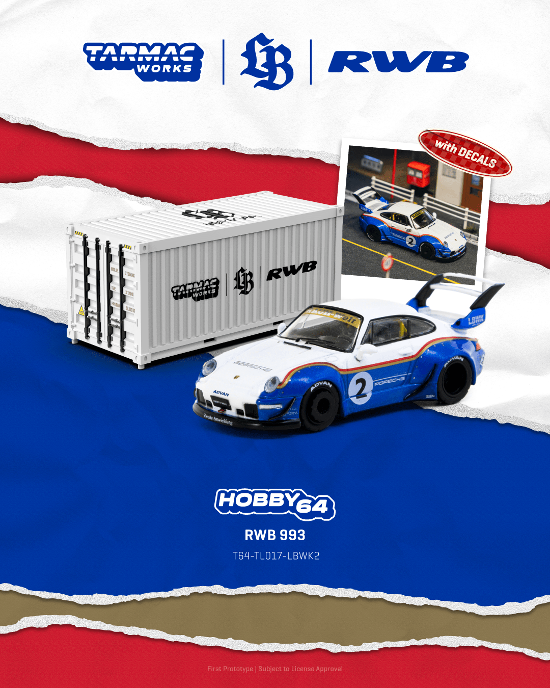 [TARMAC WORKS] 1:64 RWB 993 Liberty Walk