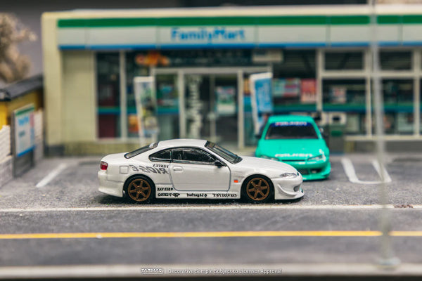 [TARMAC WORKS] 1/64 VERTEX Nissan Silvia S15 White Metallic - GLOBAL64