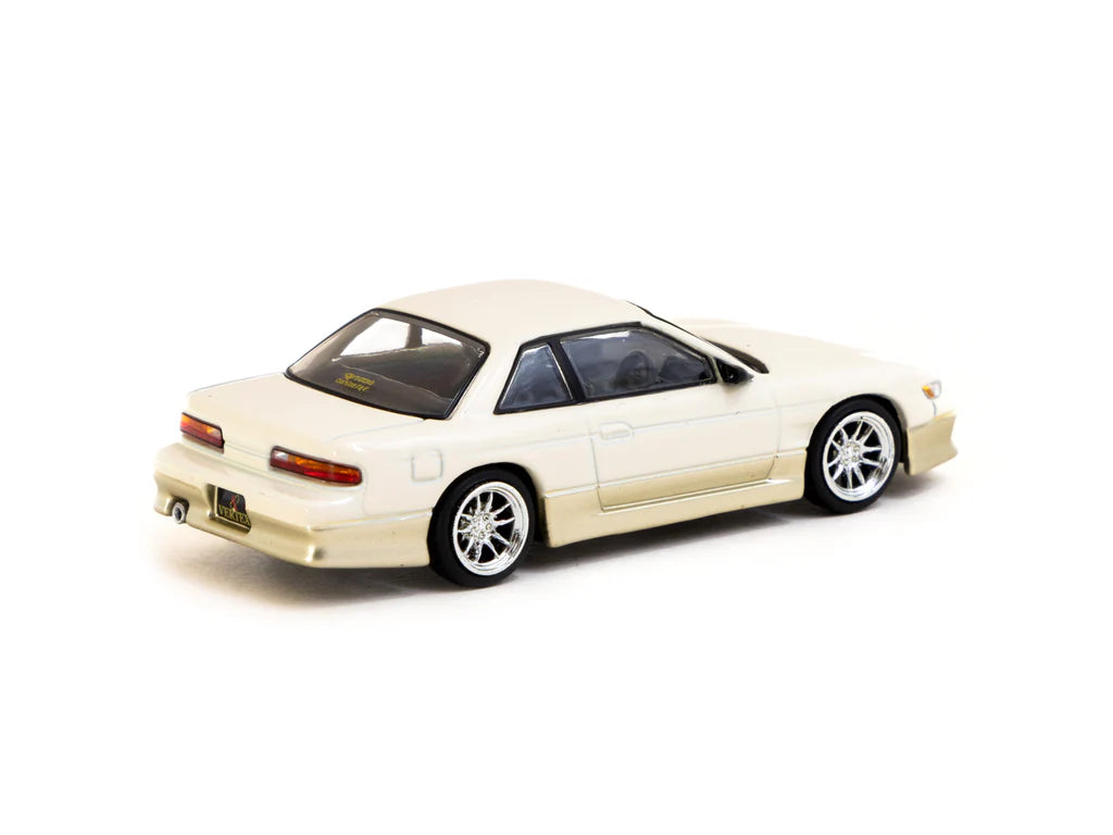 [TARMAC WORKS] 1/64 VERTEX Nissan Silvia S13 White / Gold - GLOBAL64