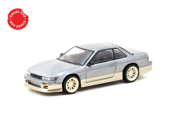 [TARMAC WORKS] 1/64 VERTEX Nissan Silvia S13 White / Gold - GLOBAL64