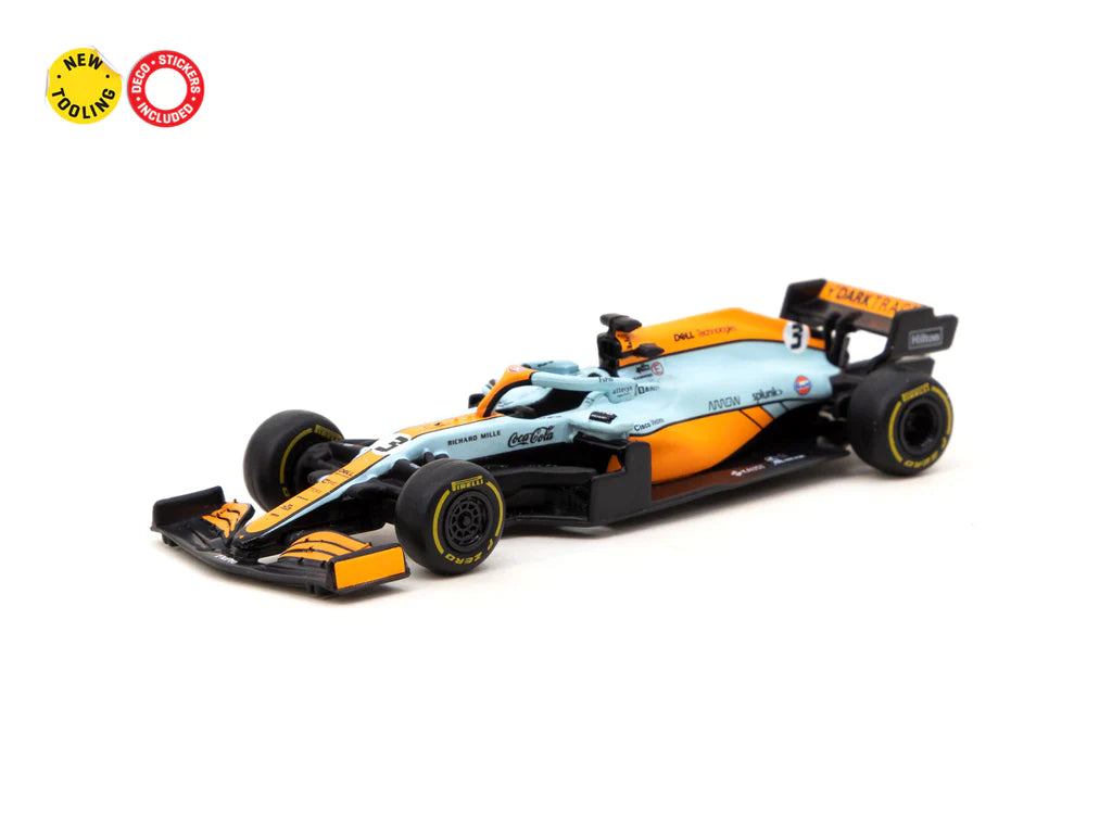 Tarmac Works 1/64 McLaren MCL35M Monaco Grand Prix 2021 Daniel Ricciardo #3 - GLOBAL64