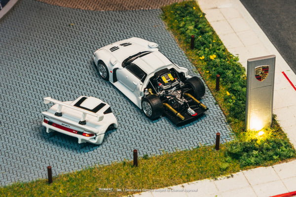 [TARMAC WORKS] 1:64 Porsche 911 GT1 White