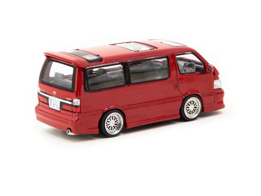 [TARMAC WORKS] 1/64 Toyota Hiace Wagon Custom Red - ROAD64