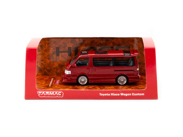 [TARMAC WORKS] 1/64 Toyota Hiace Wagon Custom Red - ROAD64