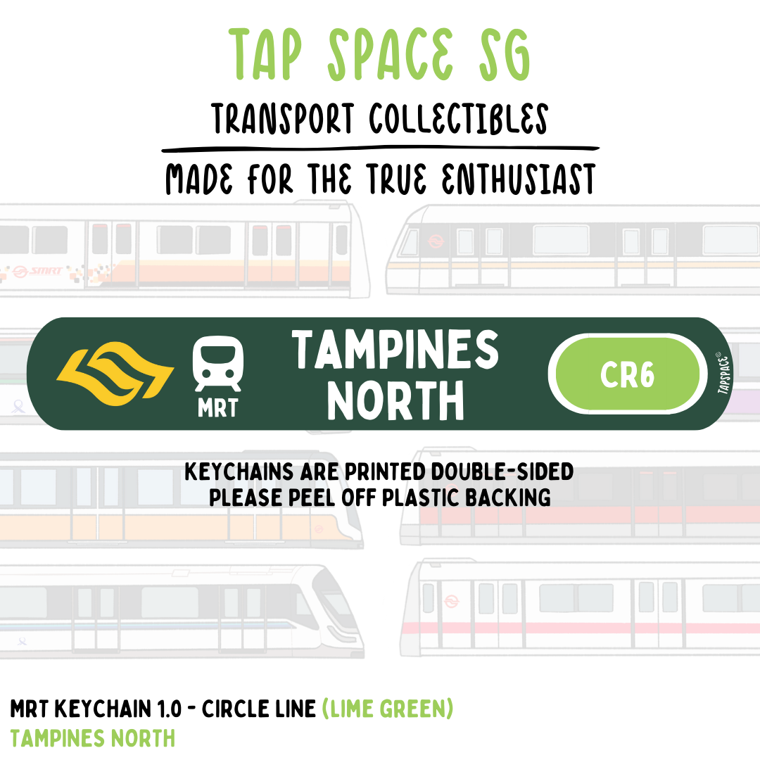 Tampines North MRT Station Keychain