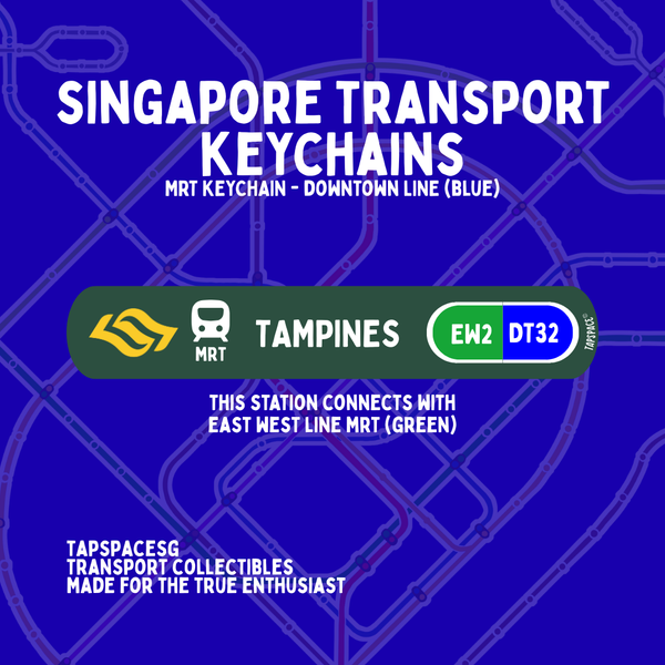 Tampines MRT Station Keychain