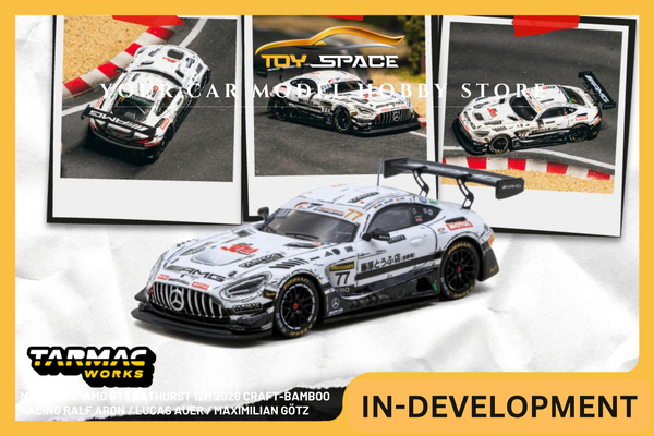 [TARMAC WORKS] 1:64 Mercedes-AMG GT3 Bathurst 12h 2026 Craft-Bamboo Racing Ralf Aron / Lucas Auer / Maximilian Götz - Toy Space Diecast Online Store Singapore