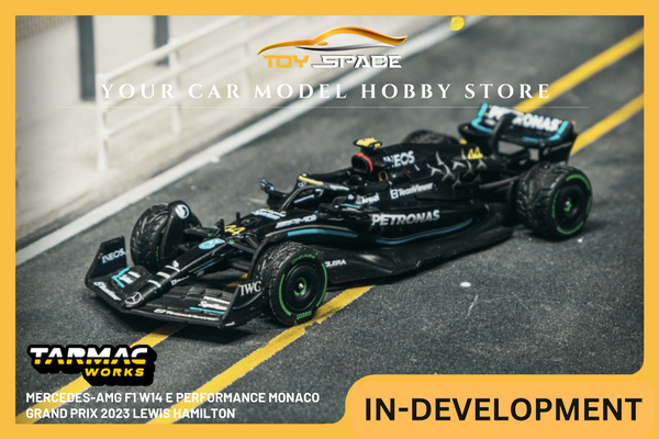 [TARMAC WORKS] 1:64 Mercedes-AMG F1 W14 E Performance Monaco Grand Prix 2023 Lewis Hamilton