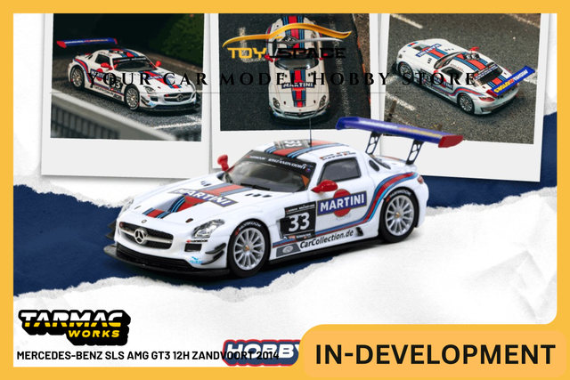 [TARMAC WORKS] 1:64 Mercedes-Benz SLS AMG GT3 12h ZANDVOORT 2014 Winner Mirko Schultis / Renger van der Zande / Peter Schmidt / Christian Bracke - Toy Space Diecast Online Store Singapore