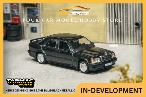 [TARMAC WORKS] 1:64 Mercedes-Benz 190 E 2.3-16 Blue-Black Metallic